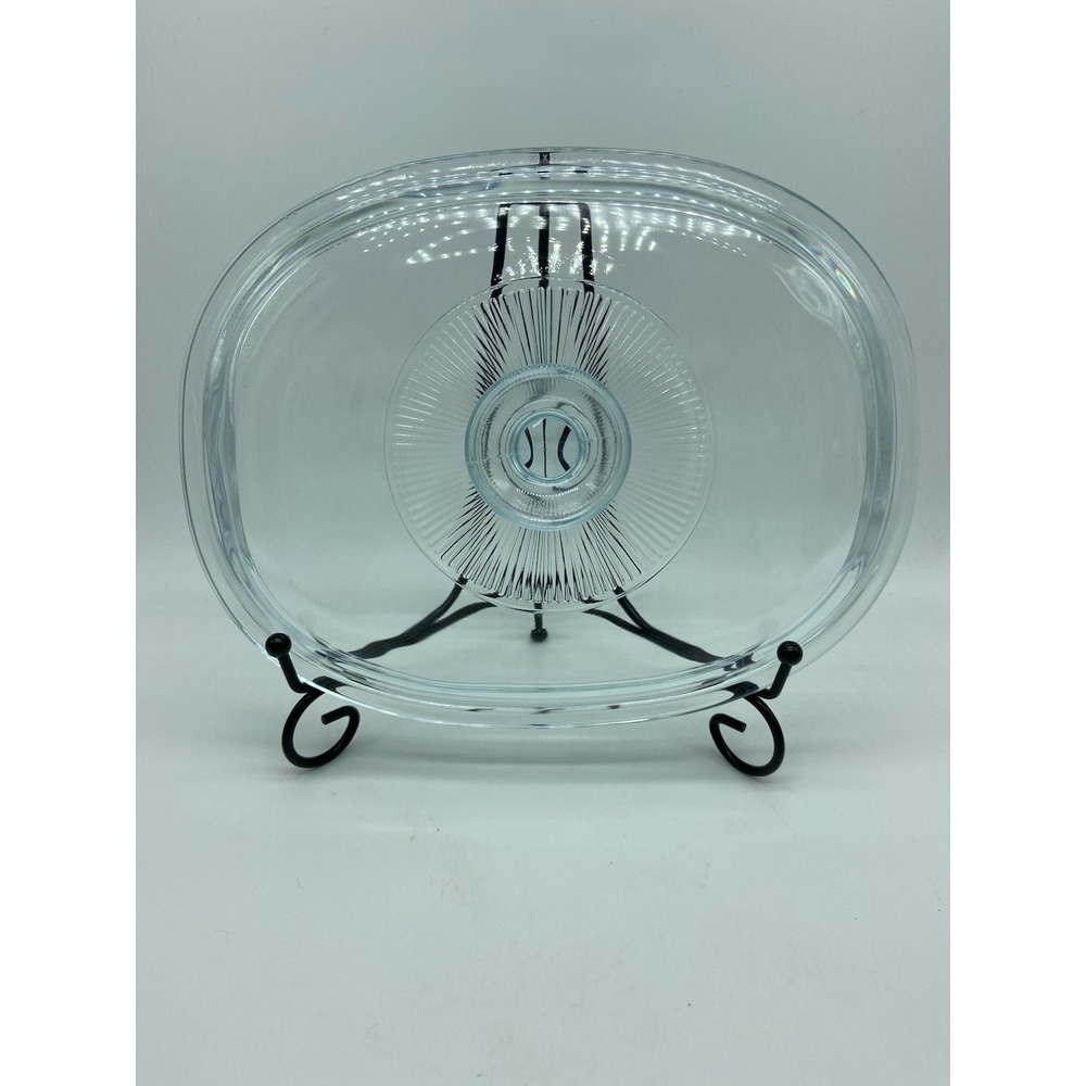 Pyrex Glass Lid Oval Replacement F12C for Corning Ware 1.5 Qt Casserole Dish‎
